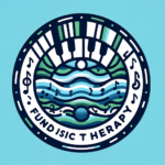 DALL·E 2023-12-28 12.16.49 - Revise the logo for 'Fundy Music Therapy' with a more circular design and smaller text. Incorporate additional music elements like musical notes and a
